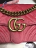 Gucci GG Marmont velvet shoulder bag pink 26cm